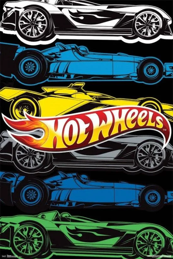 Hot Wheels poster print 22 by 34 inches on heavy stock paper