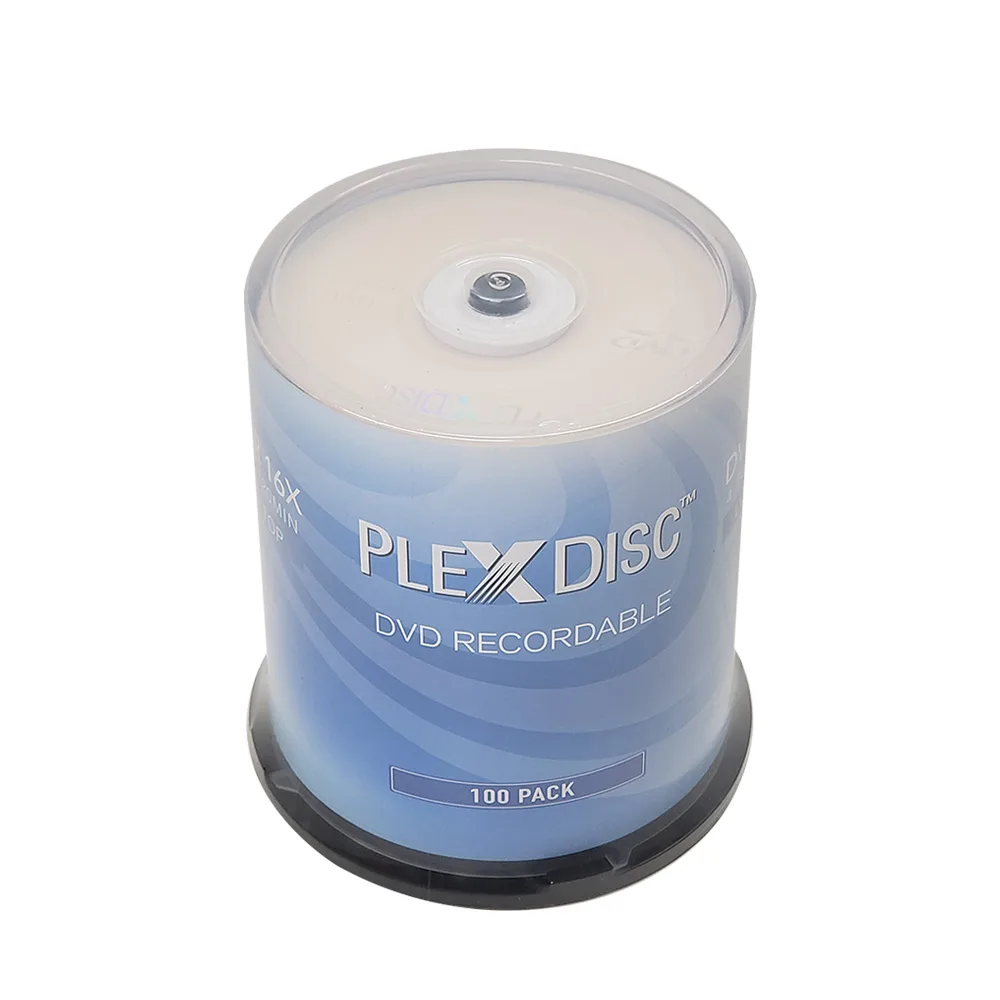 PlexDisc Inc. PlexDisc Inc. 16X DVD-R 4.7GB Logo Top 100 Discs 632-815-BX — product photo