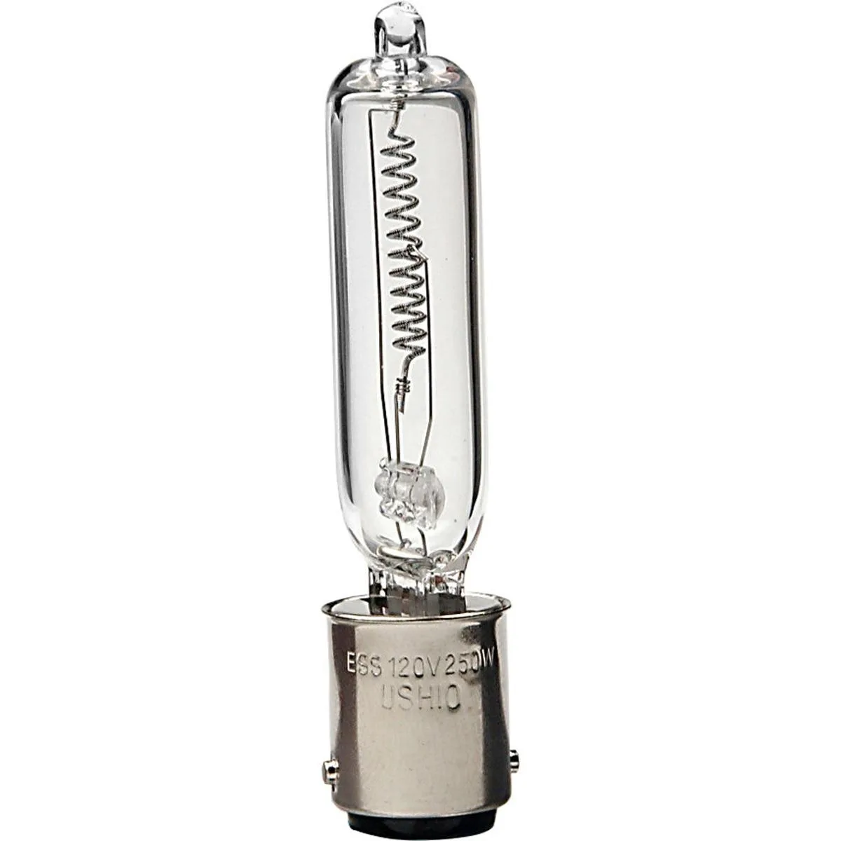 Clear quartz modeling lamp with bi-pin base