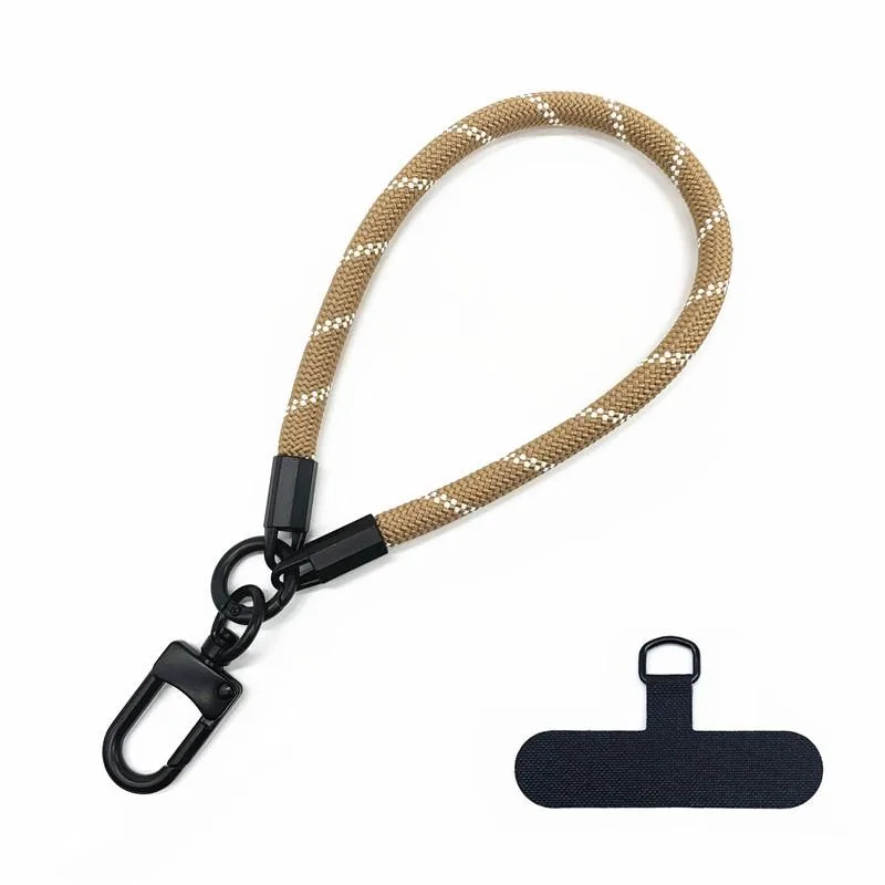 BambuMate BambuMate Short Phone Strap Mount Case Lanyard Camel White — product photo