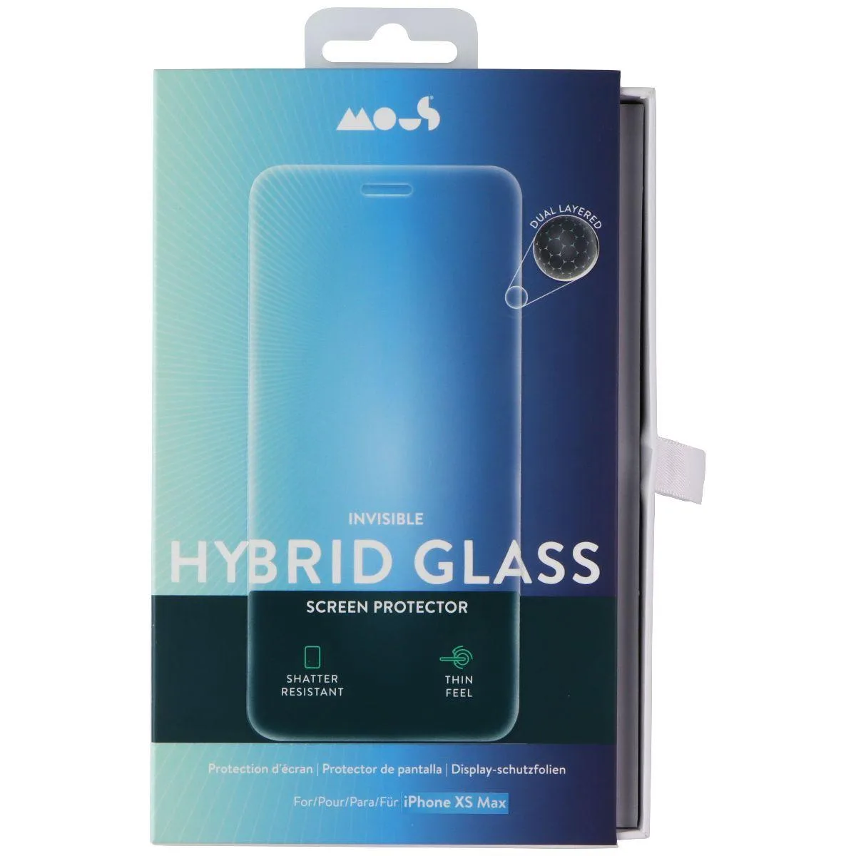 Mous Products Mous Hybrid Glass Screen Protector for iPhone XS Max — product photo