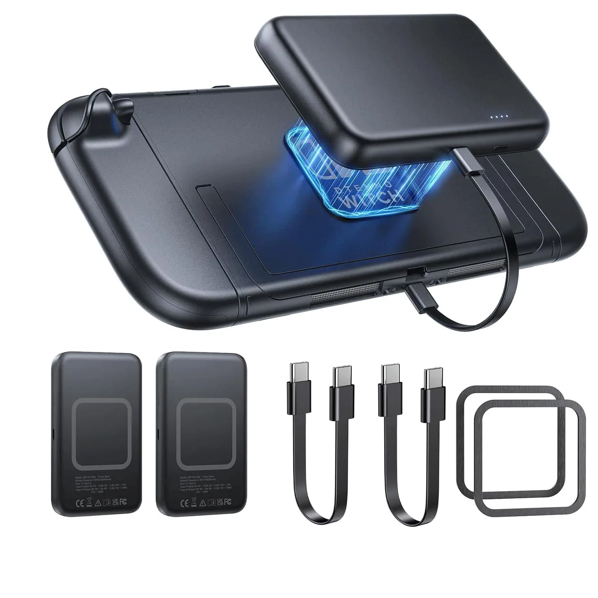 YUANHOT JBT-PK-002 2 Pack 10000mAh Magnetic Power Bank — product photo