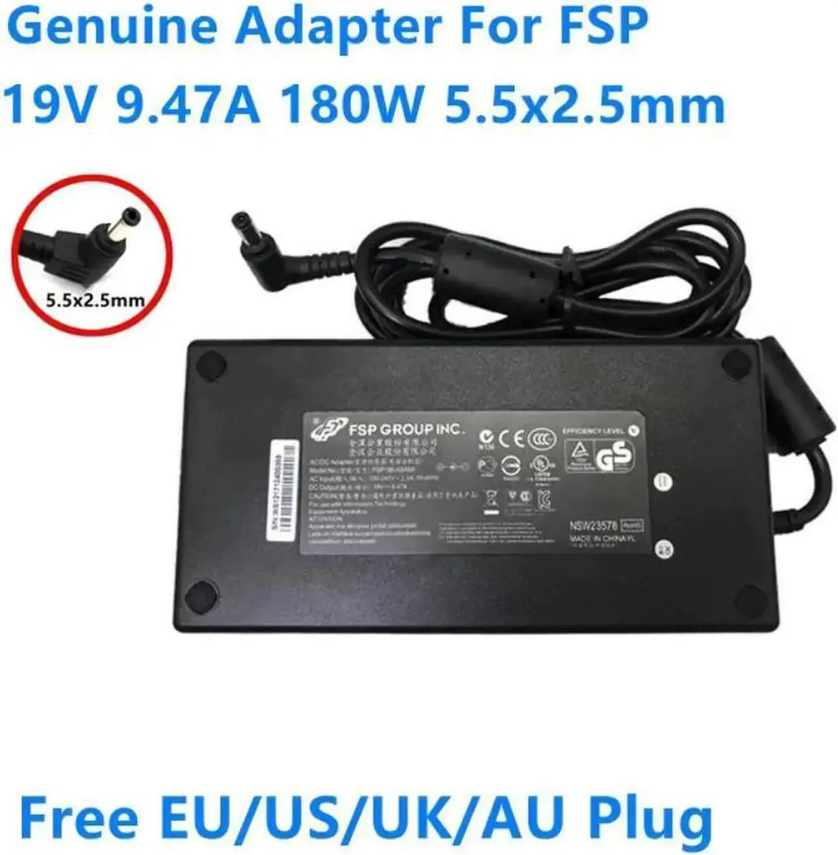 Vszerda Vszerda 19V 9.47A 180W 5.5x2.5mm FSP180-ABAN1 power adapter — product photo