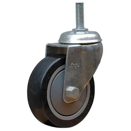 Black 4-inch L-axle caster for tool storage
