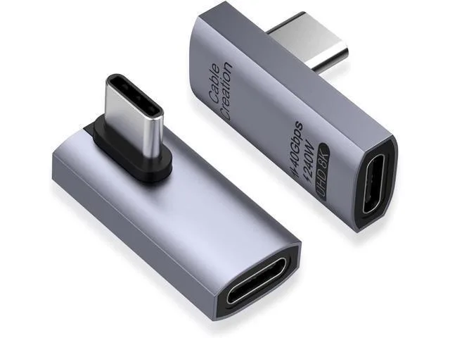 ORVIX ORVIX 90° USB-C Male to Female Adapter 2 Pack 40Gbps 240W — product photo