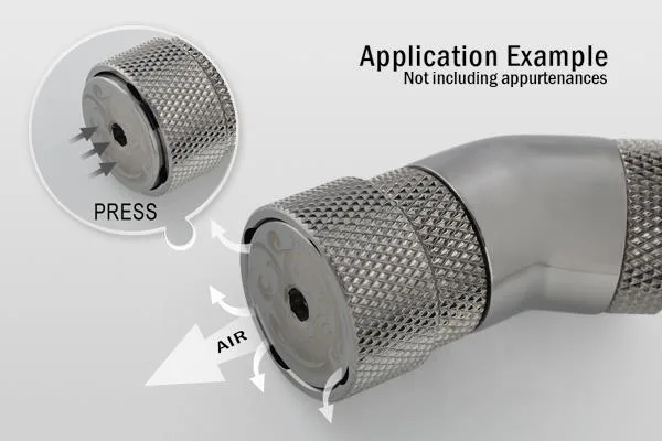 Bitspower Bitspower BP-BSETAIR G1/4" Air Exhaust Fitting Black Sparkle — product photo