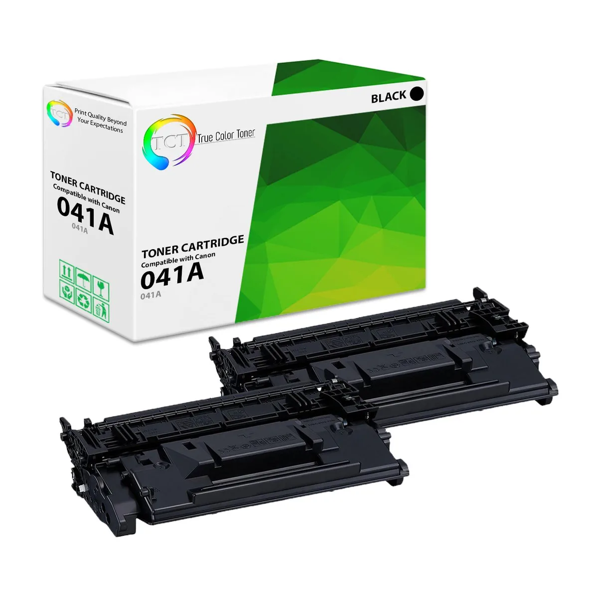 True Color Toner True Color Toner 041A Black Toner Cartridge 2 Pack — product photo