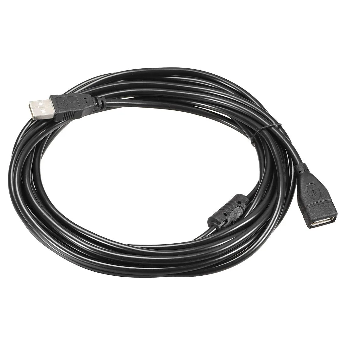 Unique-Bargains Unique-Bargains USB Extension Cable 5m Type A Male to Female Black 16.4ft — product photo