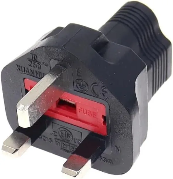 TeKit TeKit UK BS1363 to US NEMA 5-15R Adapter 13A 250V Fused Black — product photo