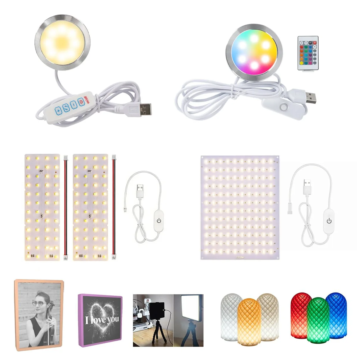 Baldwin LED Light Fixtures Kit MYDXS1P1 16 RGB 3 Color CMYK Lithophane — product photo