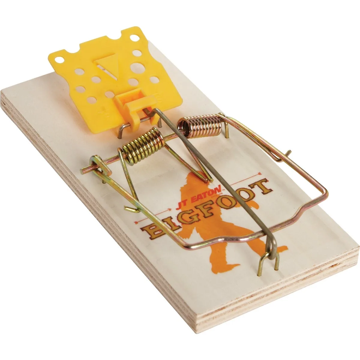 Wooden rat snap trap with transparent monitoring window