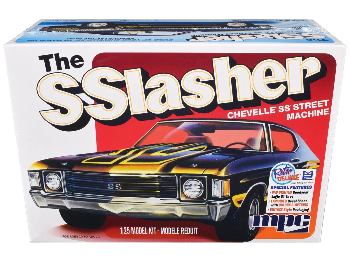 Mpc Mpc Chevrolet Chevelle SS "The SSlasher" 1/25 Scale Model Kit 89 Parts 7.5in — product photo