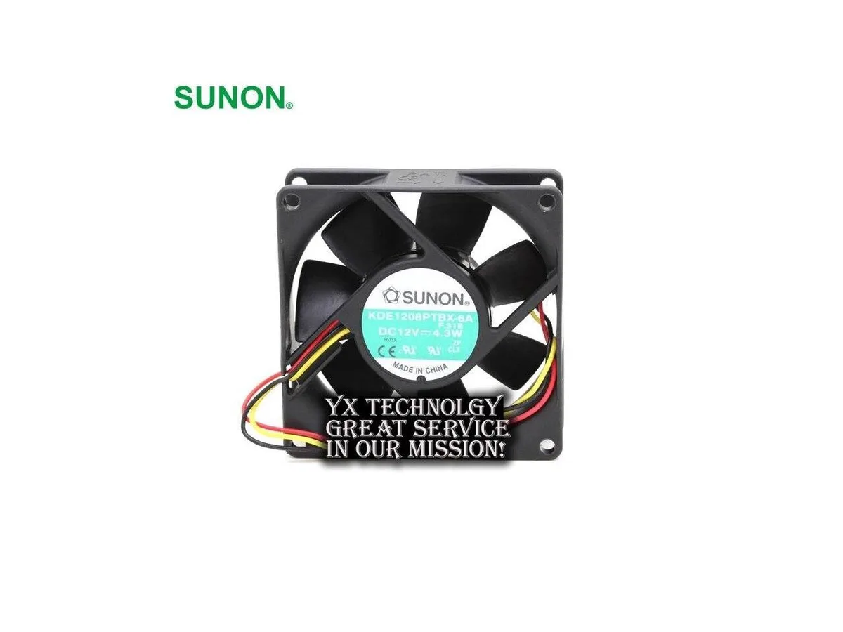 Fans Fans KDE1208PTBX-6A 8025 80mm 12V 4.3W dual ball bearing case fan — product photo