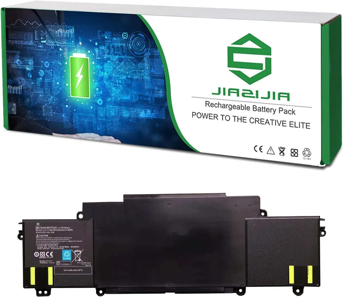 NShi NShi SQU-1406 laptop battery 14.4V 74.88Wh 5200mAh — product photo