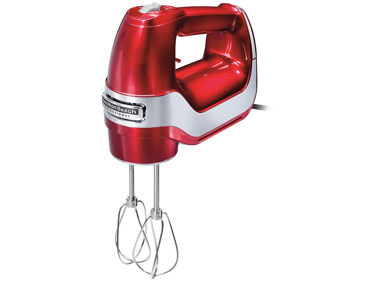 Hamilton Beach Hamilton Beach 62653 Professional Hand Mixer 5 Speed Red food mixer — product photo