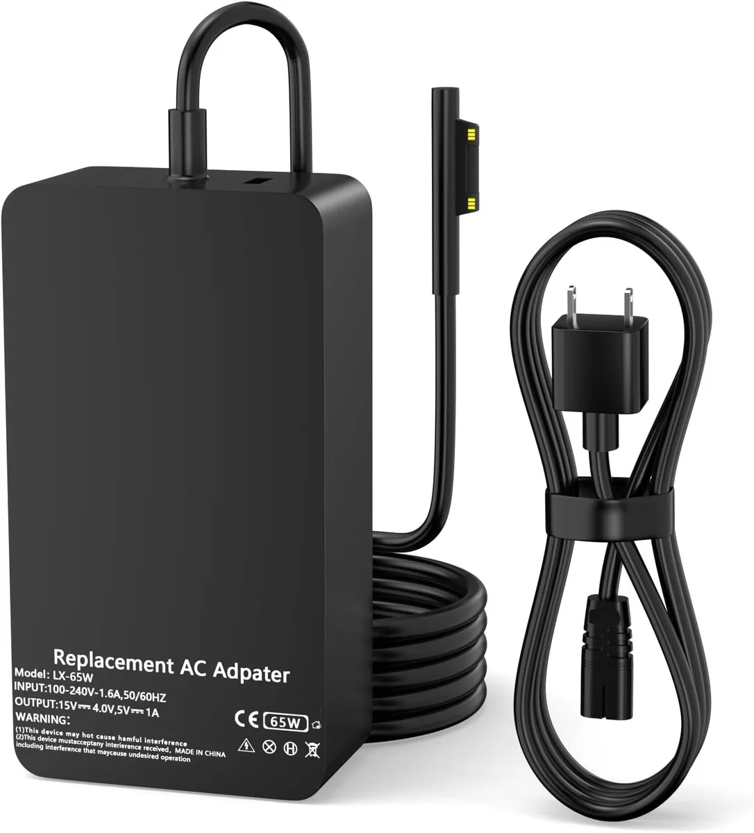 Kenuco Kenuco 65W Surface Pro AC Adapter 10 24 36 44 65 1625 1706 1724 1735 1796 1800 1866 1867 — product photo