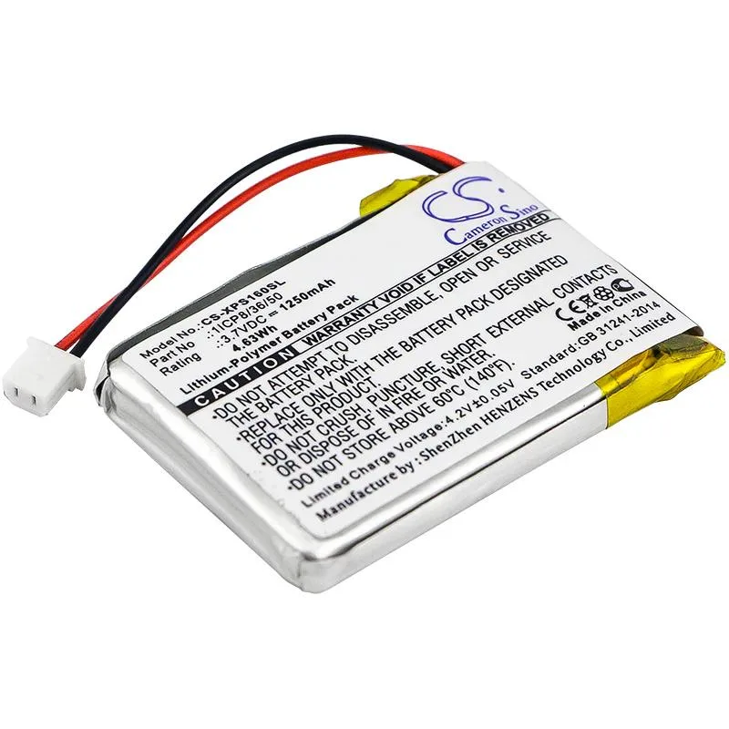 Rectangular black replacement battery for XGPS160 GPS receiver