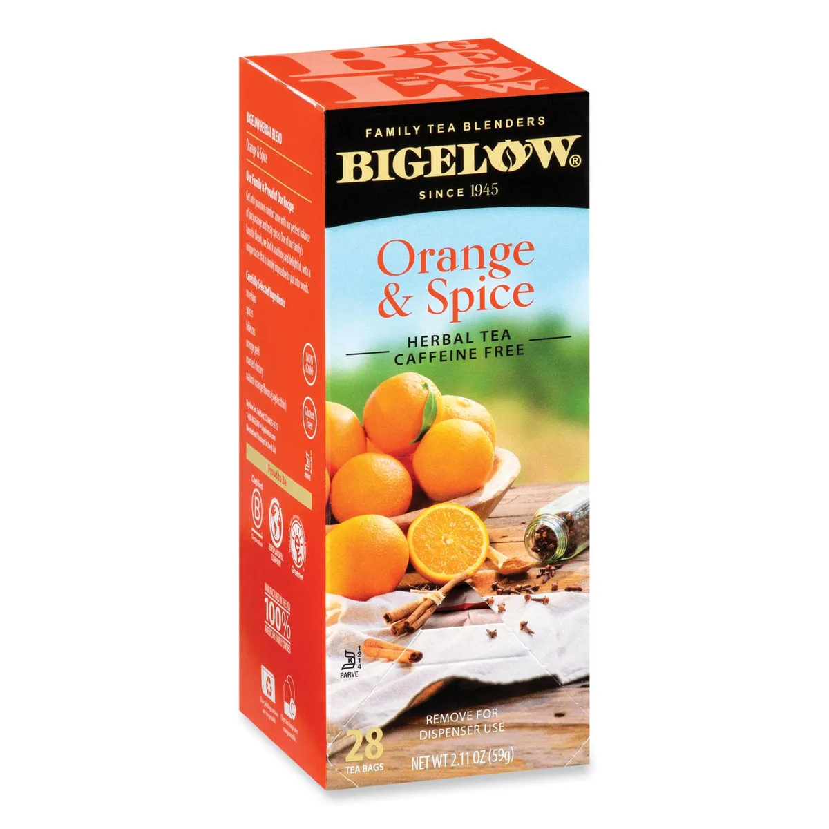Bigelow Bigelow Orange and Spice Herbal Tea 28 Bags 10398 — product photo