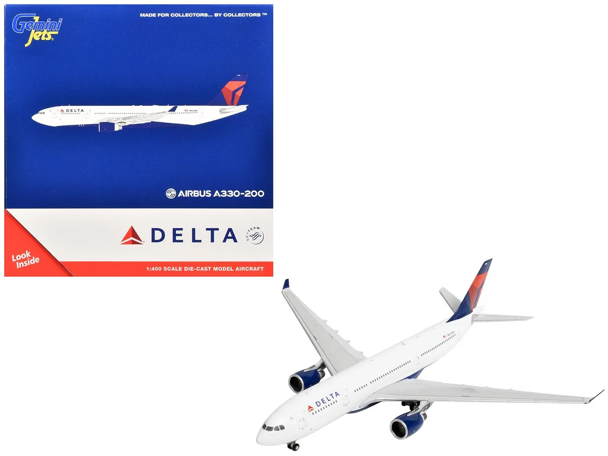 GeminiJets GeminiJets Airbus A330-200 Delta Air Lines 1/400 Diecast Hobby Collectible — product photo