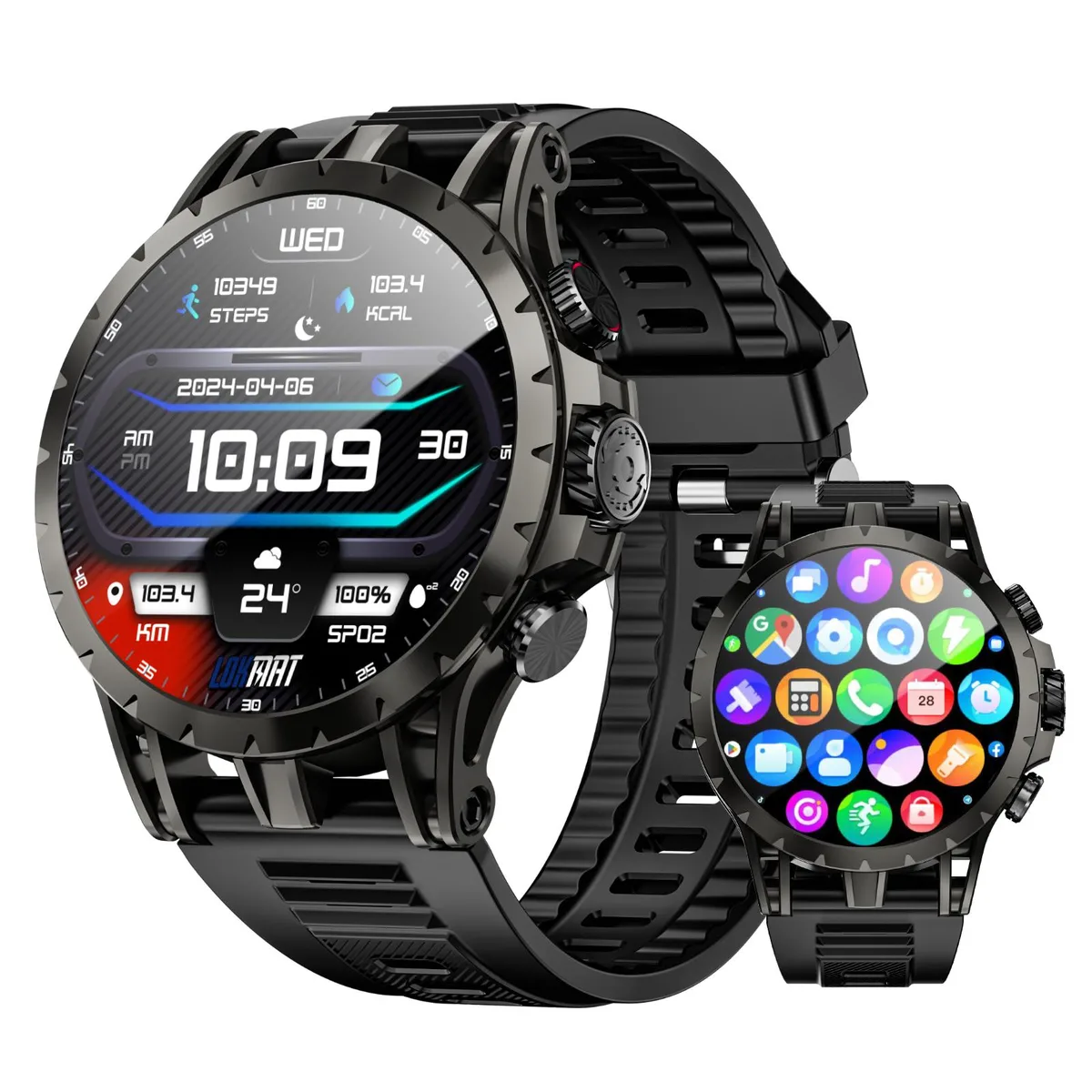 LOKMAT LOKMAT APPLLP 4 Smart Watch 1.508 AMOLED 466x466 32GB Black — product photo