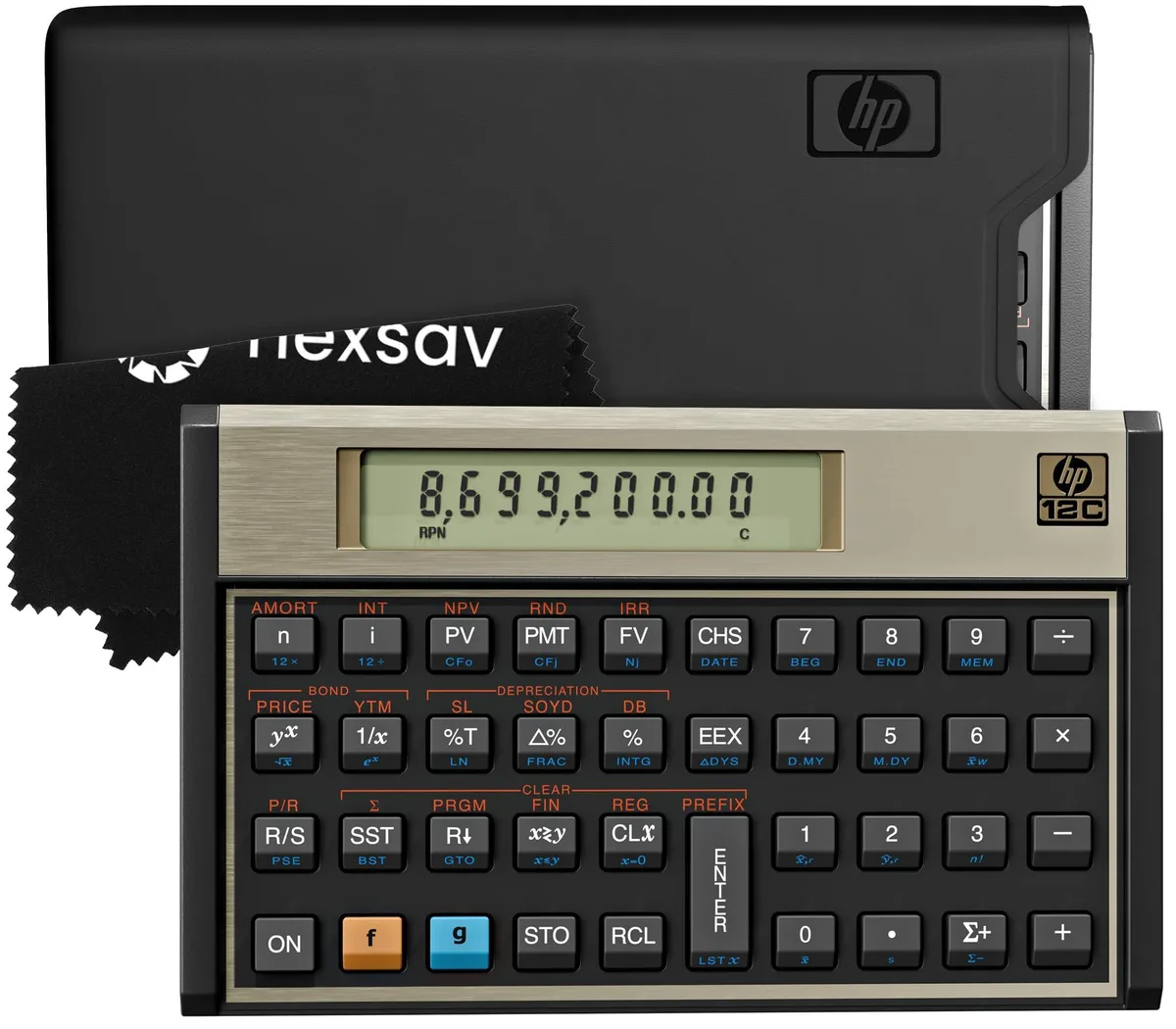 HP 12C-120 Financial Calculator 120+ Functions RPN — product photo