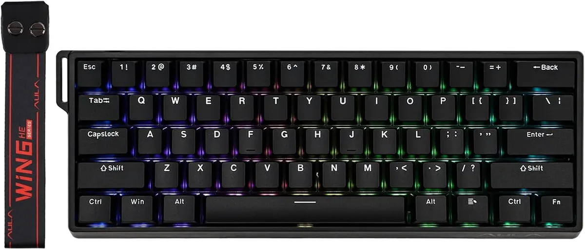 TUKO TUKO WIN60 HE 60% Wired Magnetic Gaming Keyboard Black — product photo
