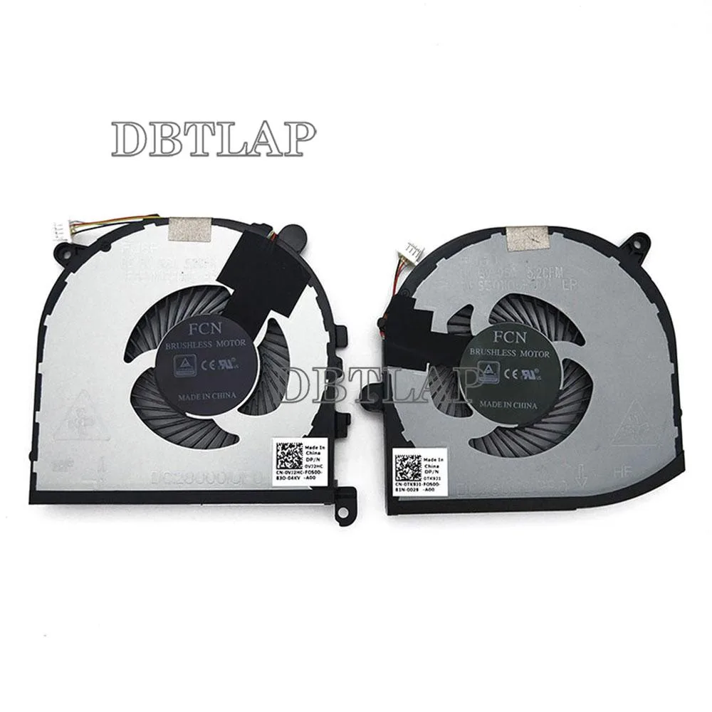 DBTLAP DBTLAP CPU GPU Cooling Fan for Dell XPS 15 9560 Precision 5520 — product photo