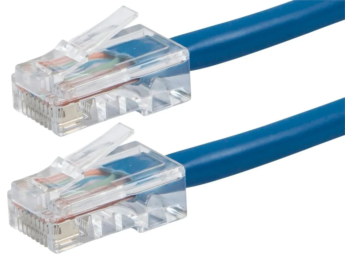 Monoprice Inc. Monoprice 113135 Cat5e network ethernet cable 10 ft Blue 24AWG 350MHz Zeroboot — product photo