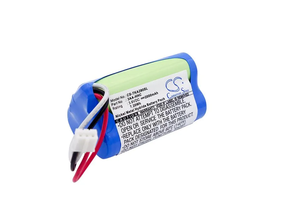 Estry Estry standard battery 2000mAh 3.6V for TDK Life on Record A28 Trek Flex 3AA-HHC — product photo