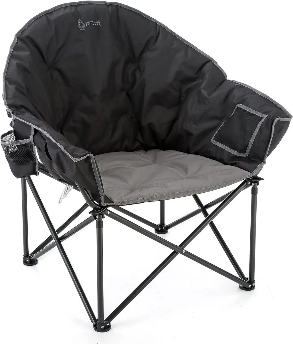 ARROWHEAD OUTDOOR ARROWHEAD OUTDOOR KKS0338U Oversized Folding Camp Chair 330lbs Camp Furniture — product photo