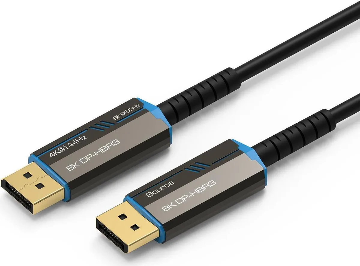 SMUGDESK SMUGDESK DisplayPort 1.4 fiber optic cable 33 feet — product photo