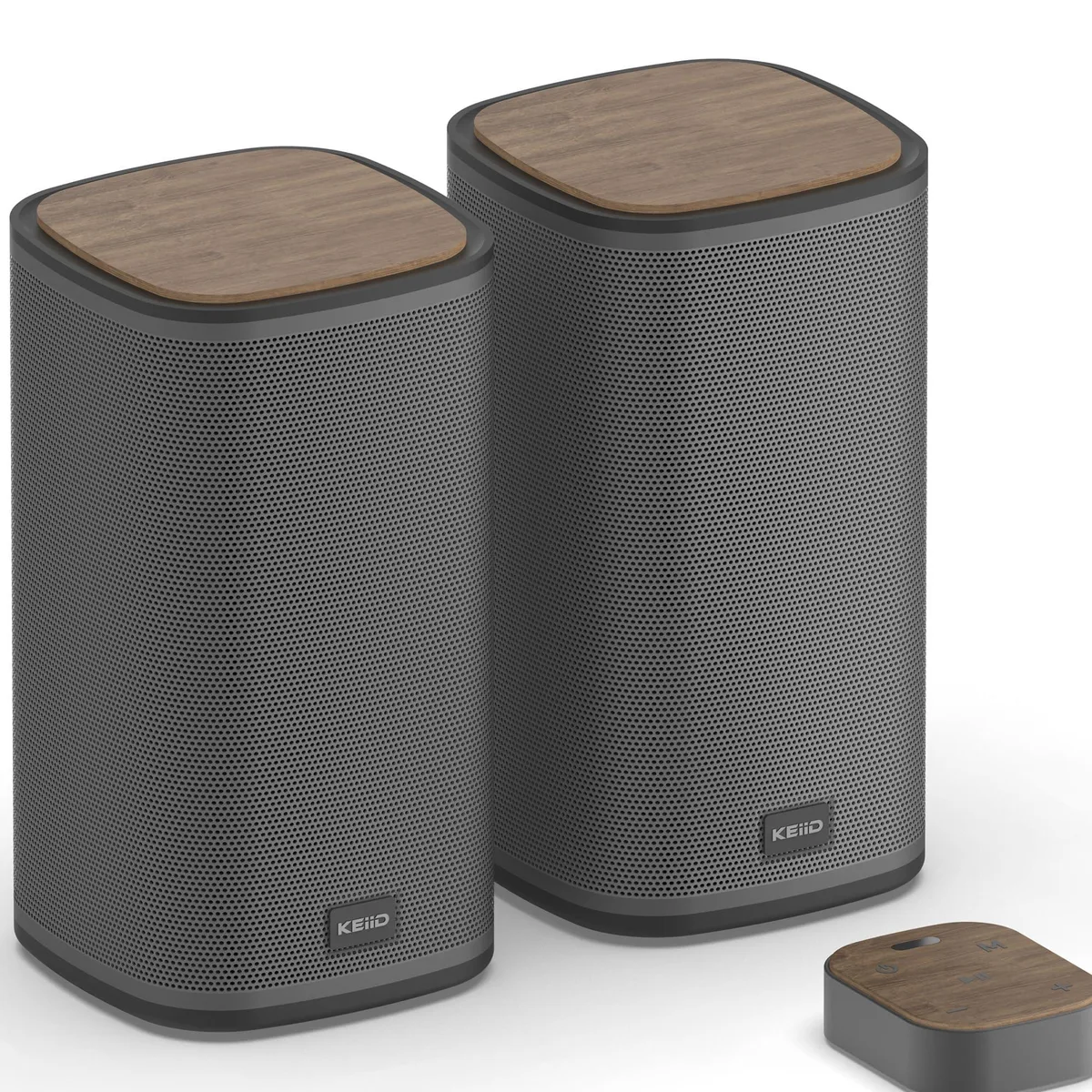  KEiiD KD-C02 2.0 Bluetooth speaker with wireless touch control pod — product photo