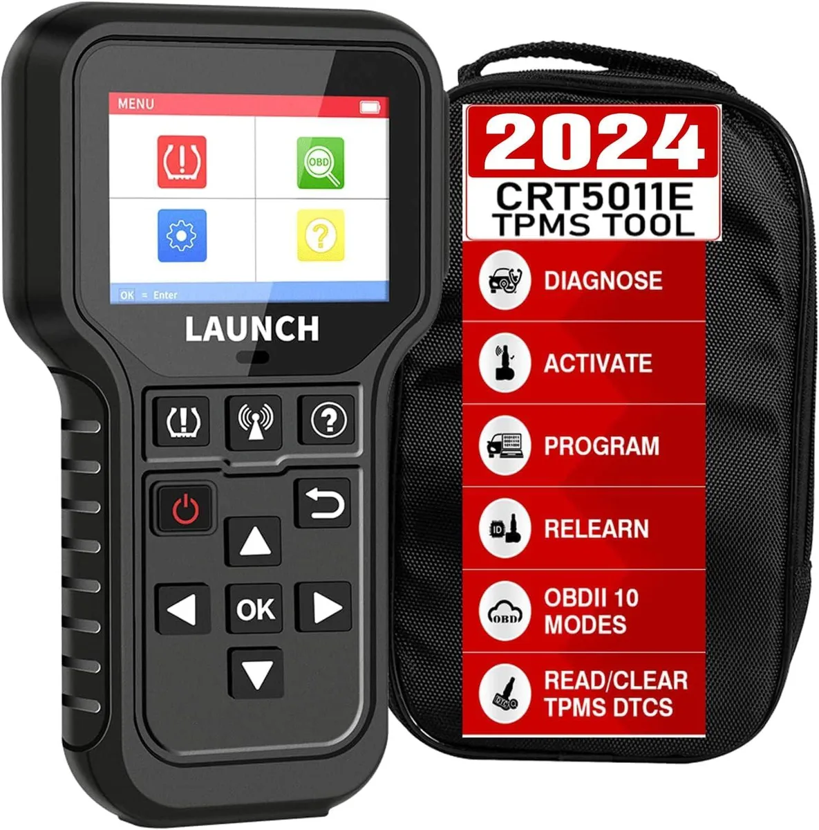Launch X431 Launch X431 CRT5011E TPMS Relearn Tool OBDII Code Reader 315 433 MHz — product photo