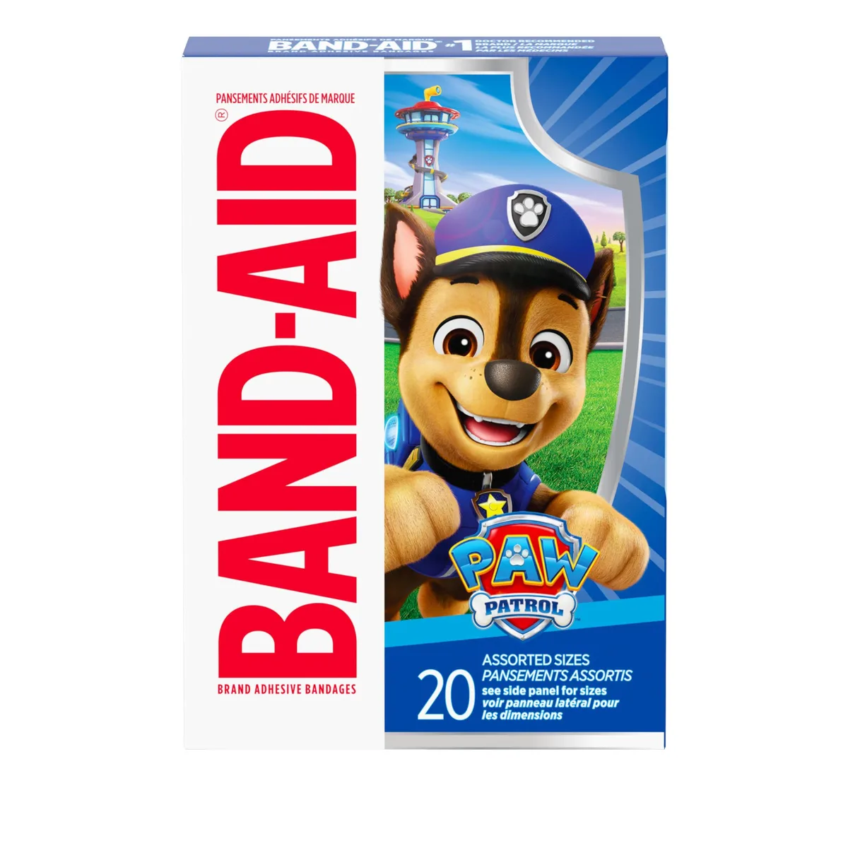 Band-Aid 245-07-0080 Paw Patrol Adhesive Bandages 20 Ct — product photo