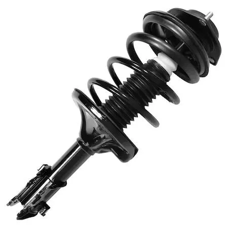 Unity 11132 front right strut assembly, preassembled with coil spring and mount, metallic finish