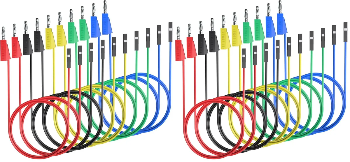 KEHIPI KEHIPI P1530 Stackable Banana Plug to Breadboard Jumper Wires 10PCS 27.2cm — product photo