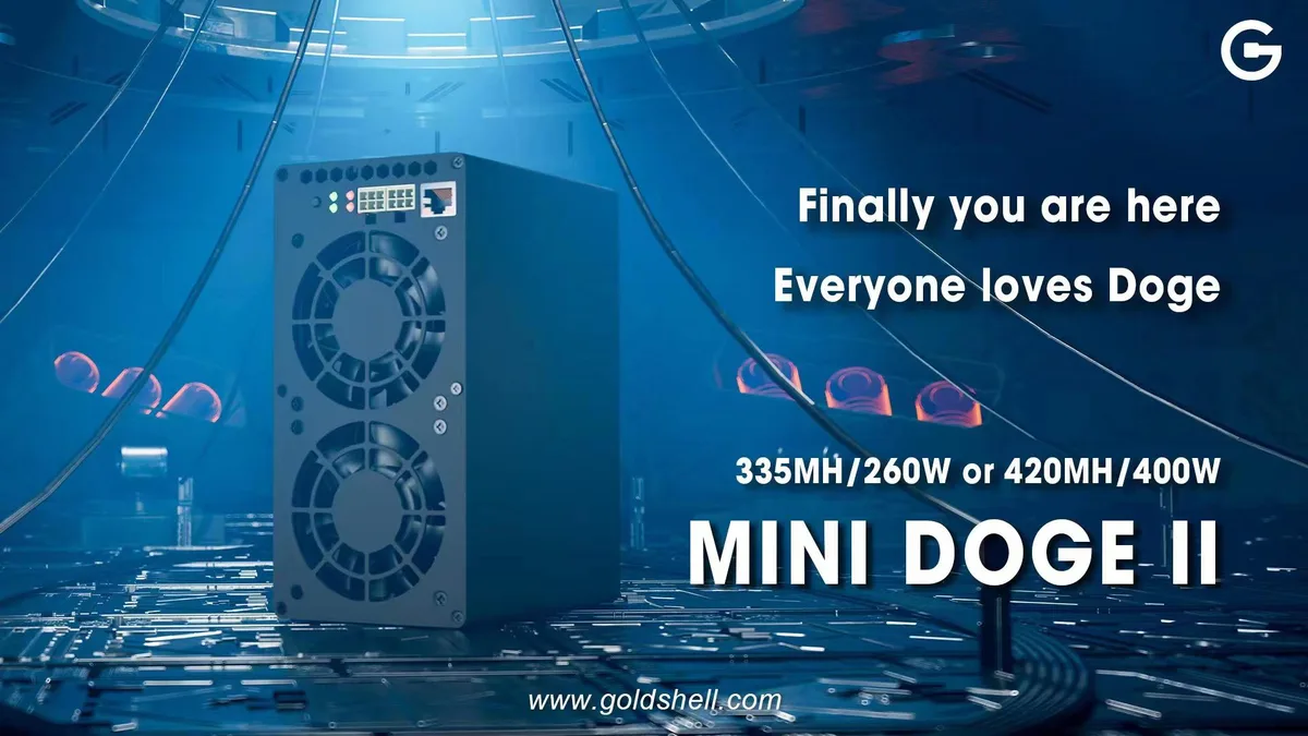 Goldshell Goldshell Mini Doge II 335MH/420MH 260W/400W mining hardware — product photo