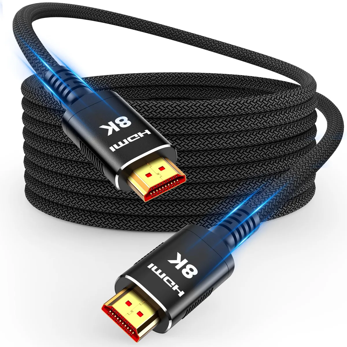 Snowkids 8K HDMI 2.1 Fiber Optic Cable 100FT/30M 48Gbps Unidirectional — product photo