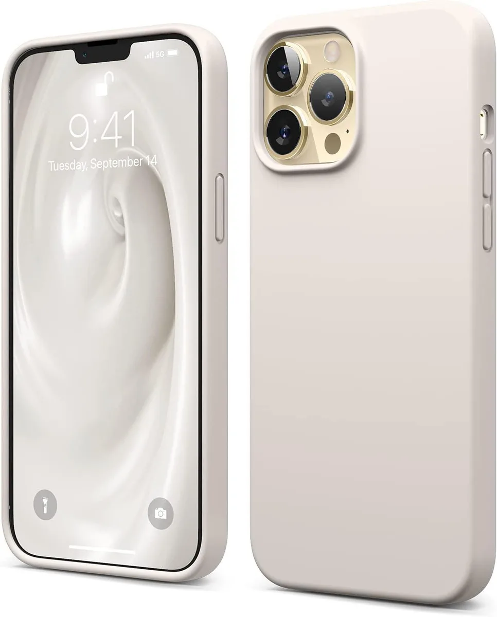 TAURKENAM TAURKENAM Liquid Silicone Case iPhone 13 Pro Max 6.7 inch Stone — product photo