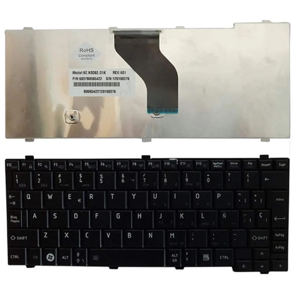 Graviton Graviton Replacement Keyboard for Toshiba NB200 NB201 NB202 NB203 NB205 NB250 NB255 US Layout — product photo