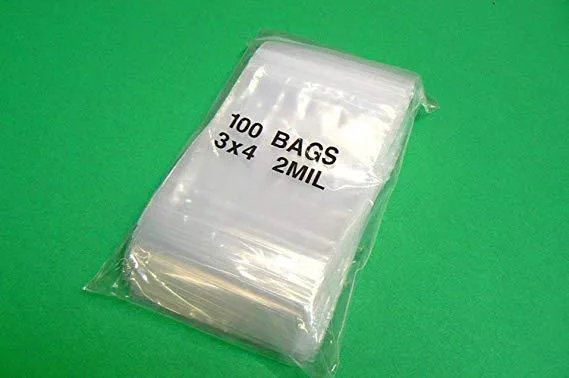 Amamax Amamax Clear Reclosable Zipper Bag 3x4in 2Mil 100 Pack accessory — product photo