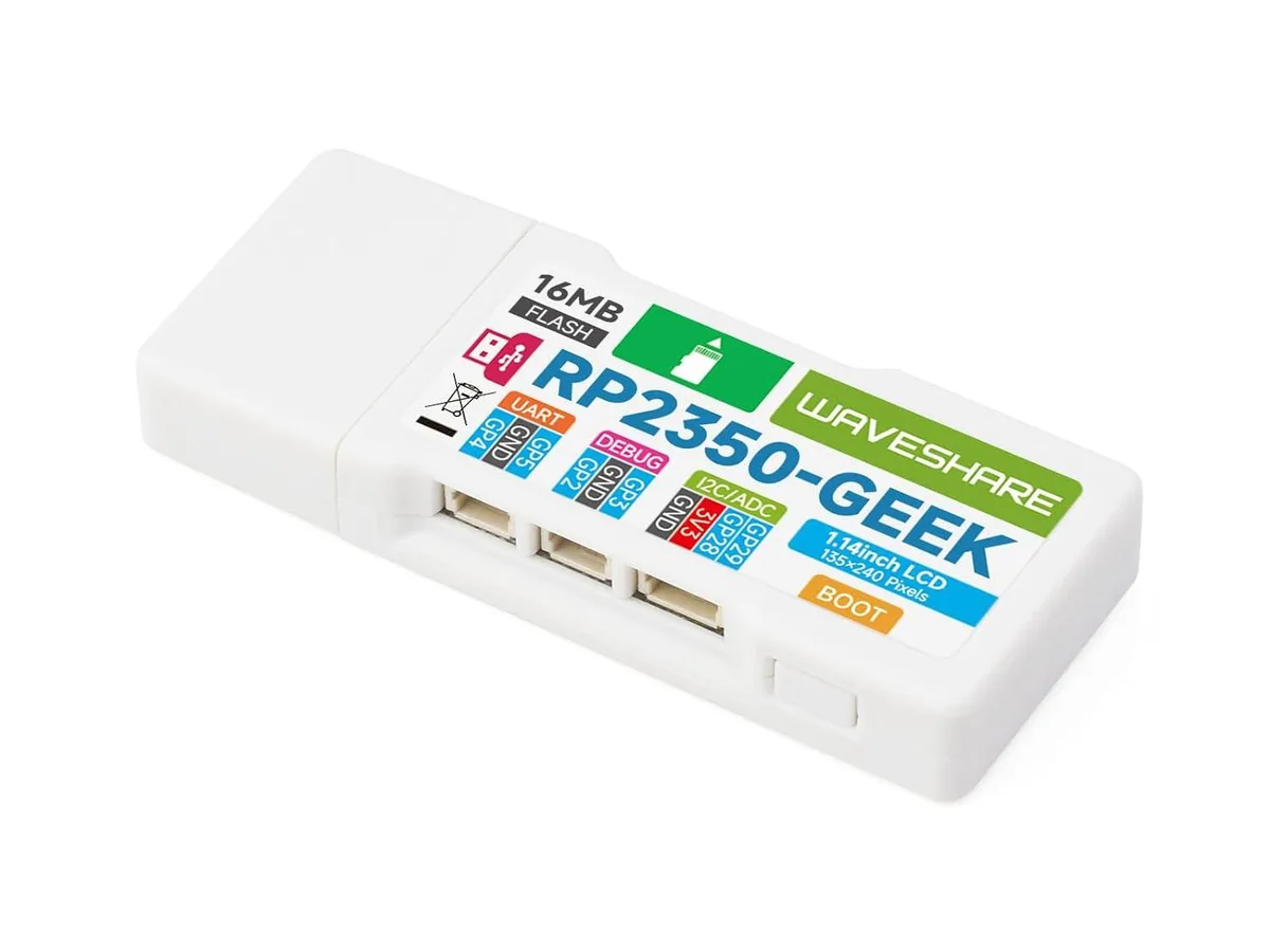 LORDWORLD LORDWORLD RP2350-GEEK Development Board 1.14inch 65K LCD USB-A — product photo