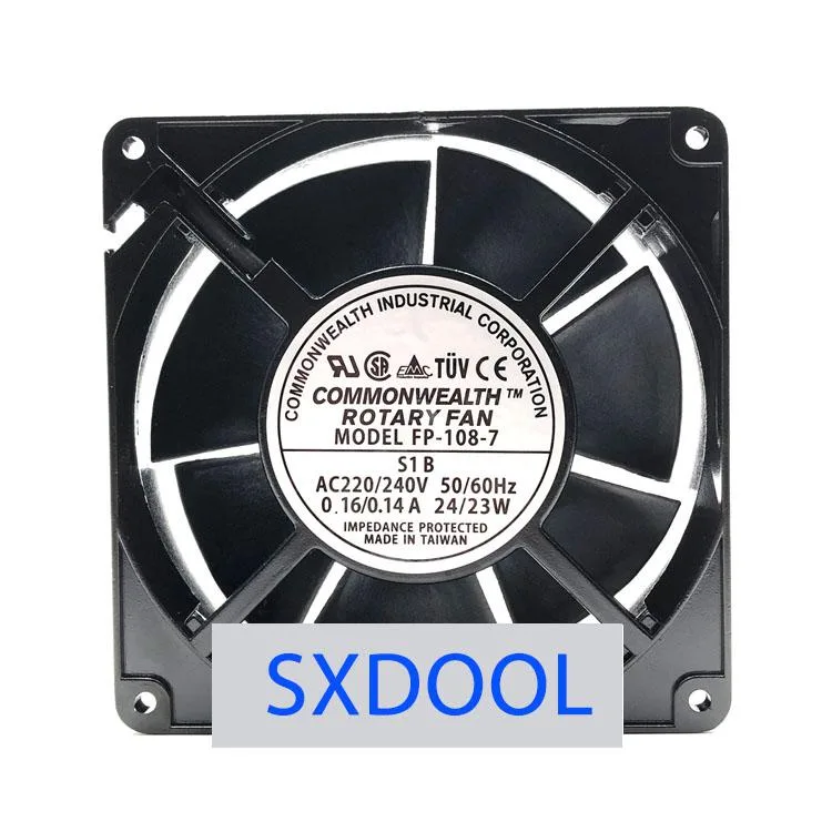 SXDOOL SXDOOL fp-108-7 127mm 220V dual ball bearing case fan — product photo