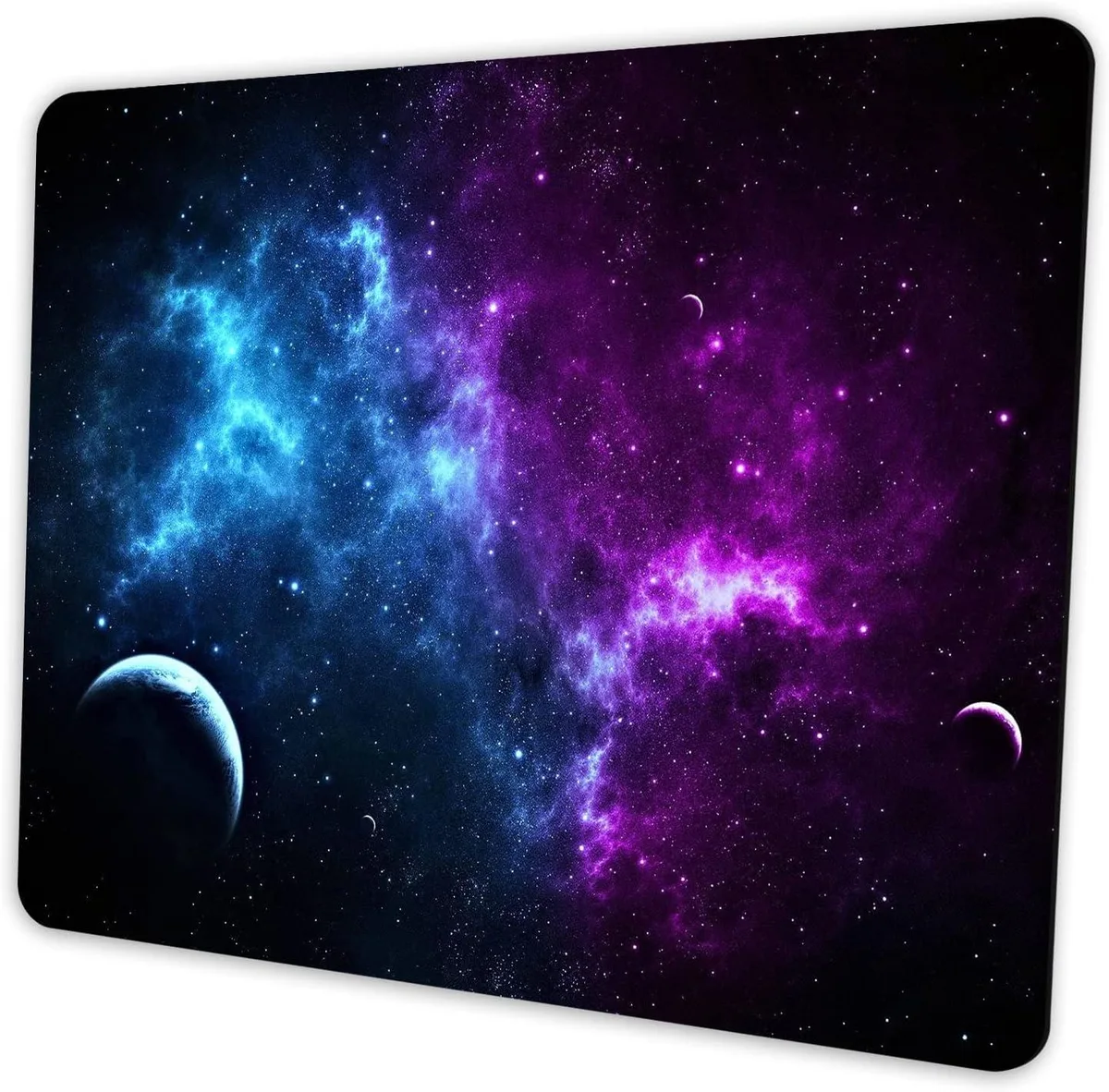 BAOFENG BAOFENG Galaxy Mouse Pad 9.5x7.9 inch Blue Purple Nebula Space Design — product photo