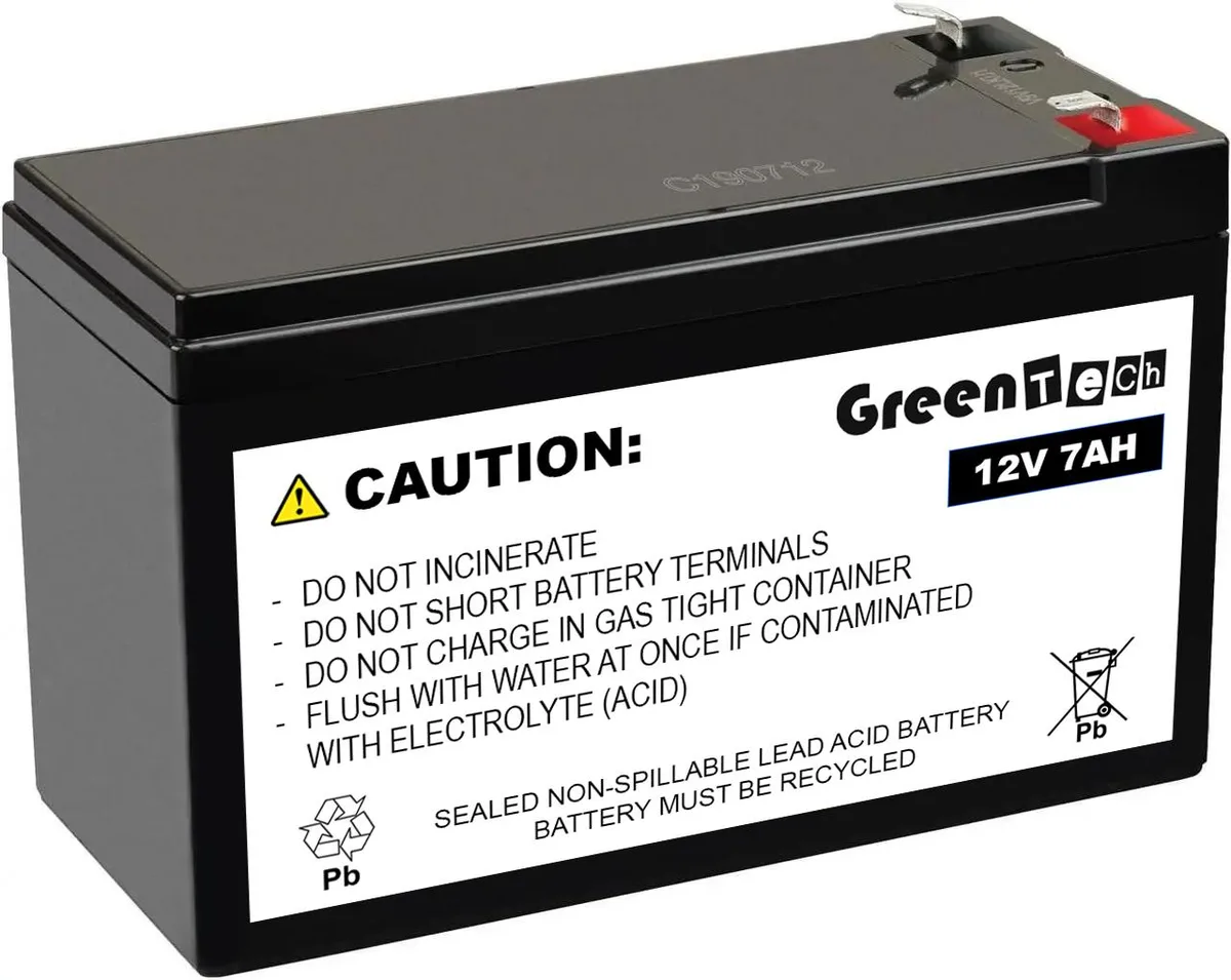 GreenTechLLC GreenTechLLC RB1270 12V 7AH SLA battery — product photo