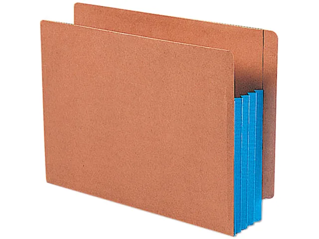 Smead Smead 73679 File Folder, 3.5 Inch Expansion, Letter, Red/Blue, 10/Box — product photo