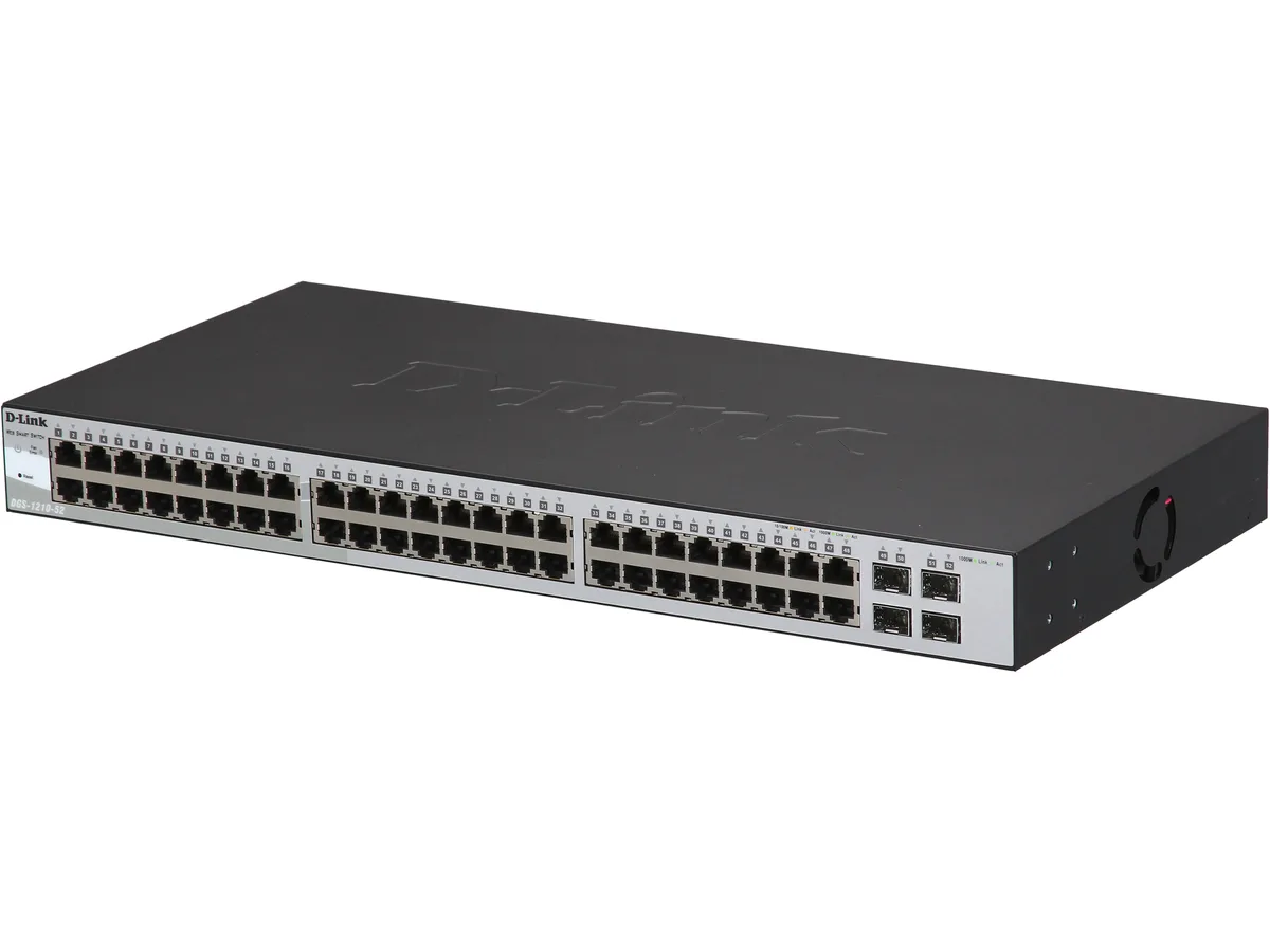 D-Link D-Link DGS-1210-52 52-port network switch 48 RJ45 4 SFP — product photo