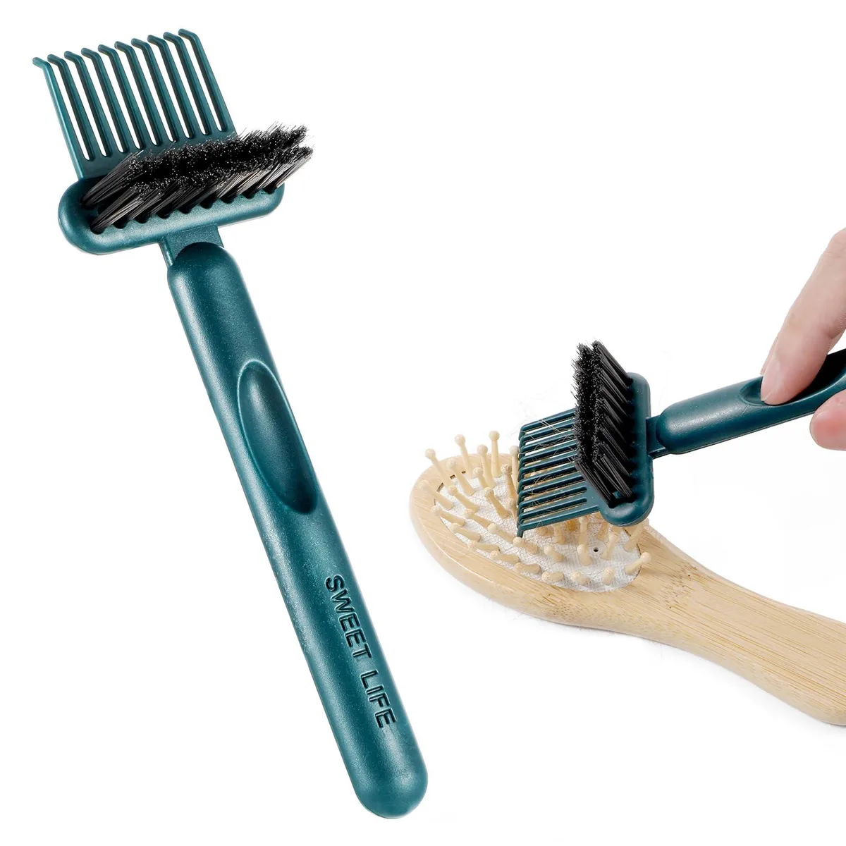 2-In-1 Comb Cleaner Portable PP Nylon Cleaning Kit — product photo