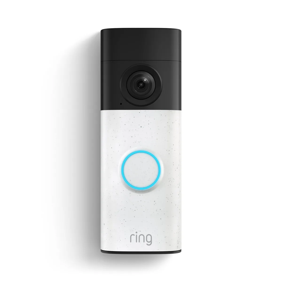 Ring Ring Battery Doorbell Speckled White 4K 2880x2880 140° FoV Wifi 6 — product photo