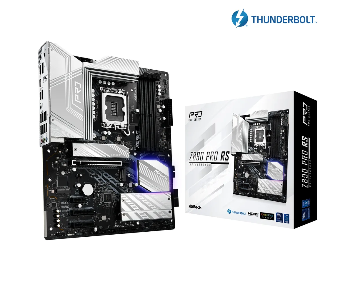 ASRock ASRock Z890 Pro RS Intel motherboard LGA 1851 ATX — product photo